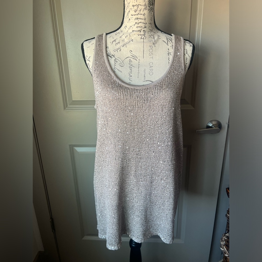 NWT Matty M Sequin Sweater Tank